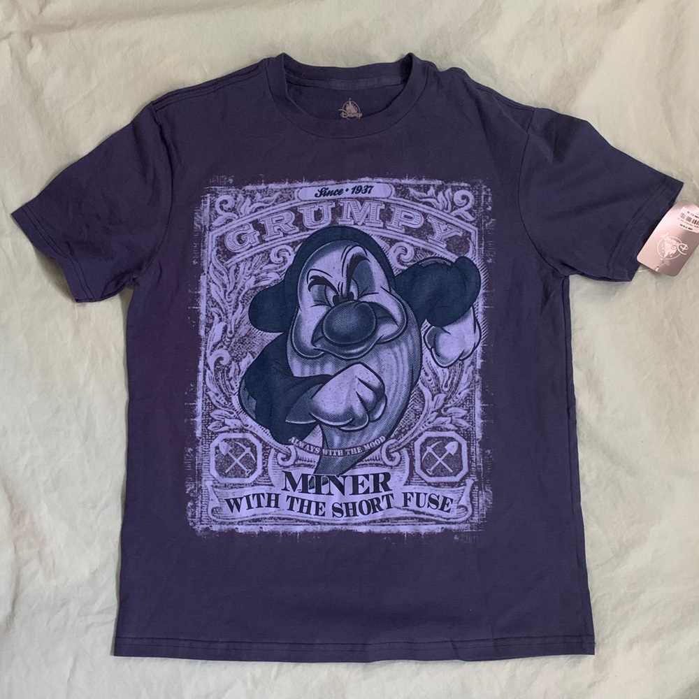 Disney Grumpy Graphic T-Shirt Tee NWT